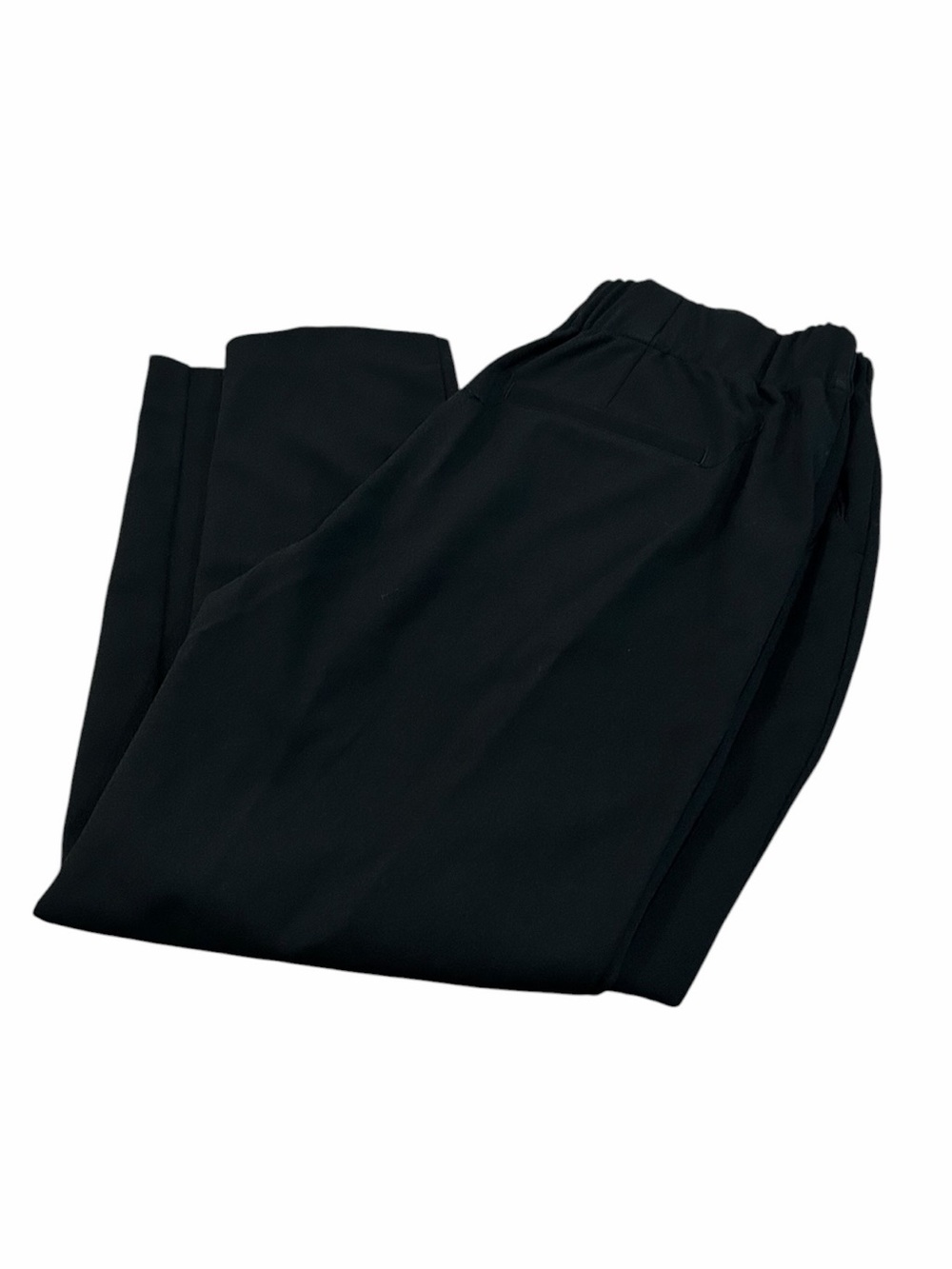 RAFAELLA cropped black pull on dress pants